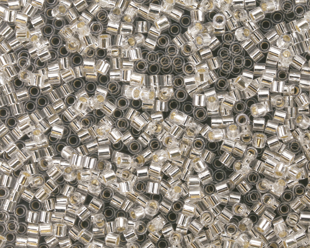 Miyuki Delica Silver Lined Crystal (DBS0041) 15/0 Seed Bead