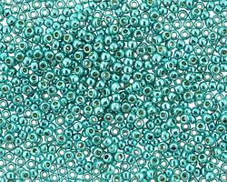 TOHO PermaFinish Galvanized Teal Round 11/0 Seed Bead