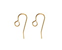 Gold (plated) Earwire w/ Loop 20x8mm