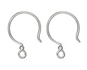 TierraCast Sterling Silver Earwire Loop w/ 2.5mm Bead