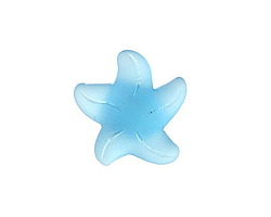 Turquoise Bay Beach-Style Glass Starfish Button 21mm