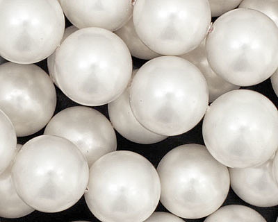 Eggshell White Shell Pearl Round 14mm