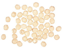 Czech Glass Opaque Luster Champagne Fire Polished Round 4mm