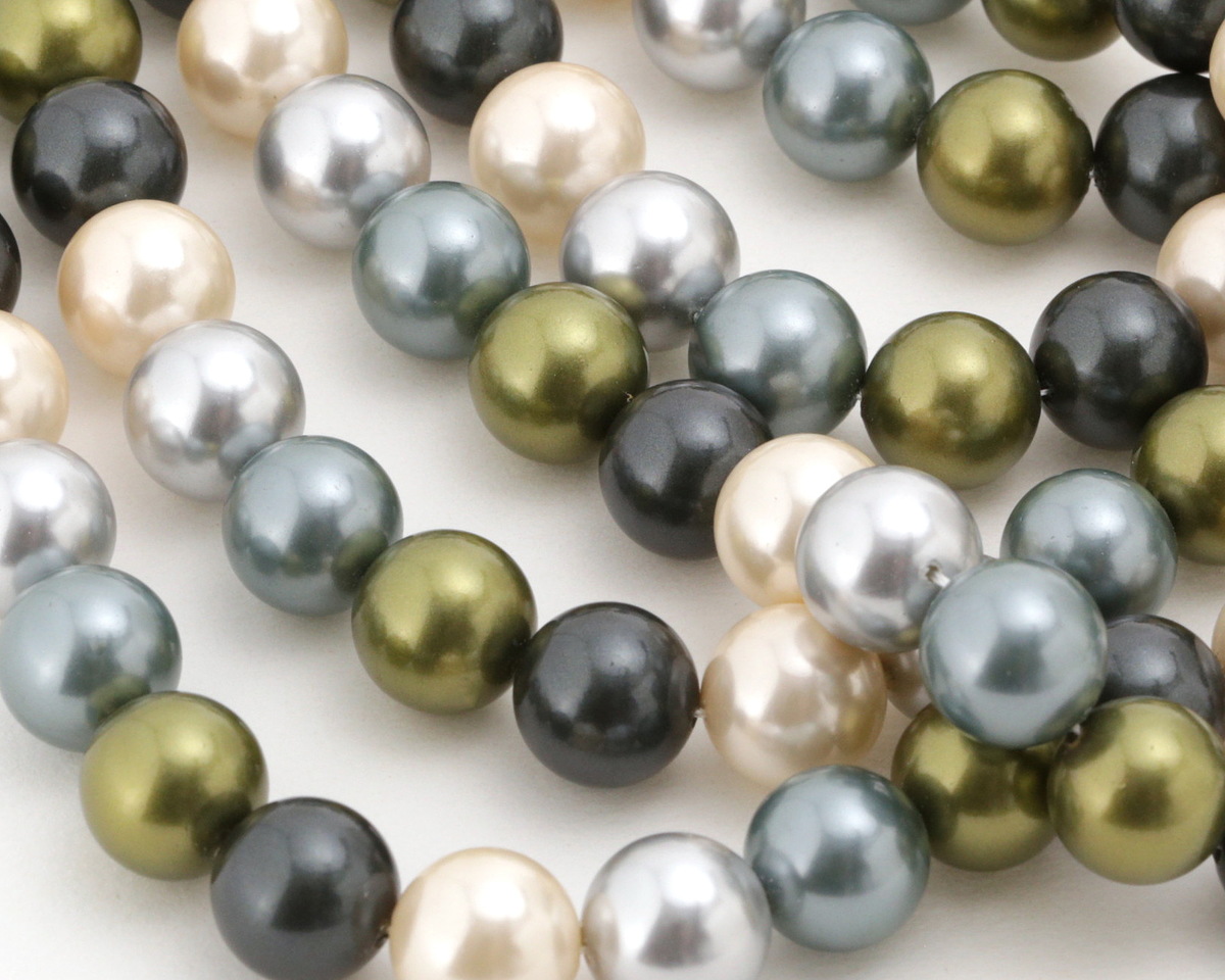 Great Lakes Mix Shell Pearl Mix Round 12mm