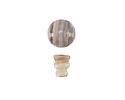 Black Sardonyx Round Guru Bead 10mm