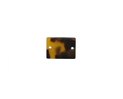 Zola Elements Tortoise Shell Matte Acetate Rectangle Link 14x10mm