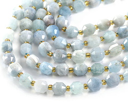 Aquamarine Energy Tube 8.5x7.5mm