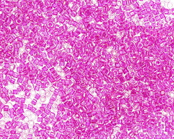 Miyuki Delica Fuchsia Lined Crystal AB (DB0074) 11/0 Seed Bead