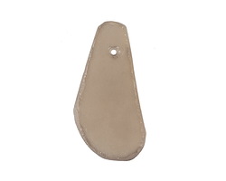 Smoke Java Recycled Glass Free Form Drop Focal 26-36x11-17mm
