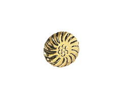Antique Gold Finish Chrysanthemum Button 13mm