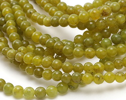 Olive Jade Round 4mm
