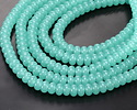 Green Opal Glass Rondelle 5x8mm