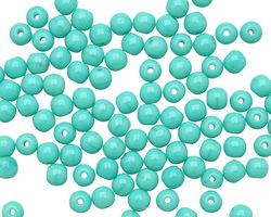 Czech Glass Turquoise Round 4mm