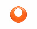 Tagua Nut Orange Gypsy Hoop 25mm