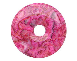 Ruby Crazy Lace Agate Donut 50mm