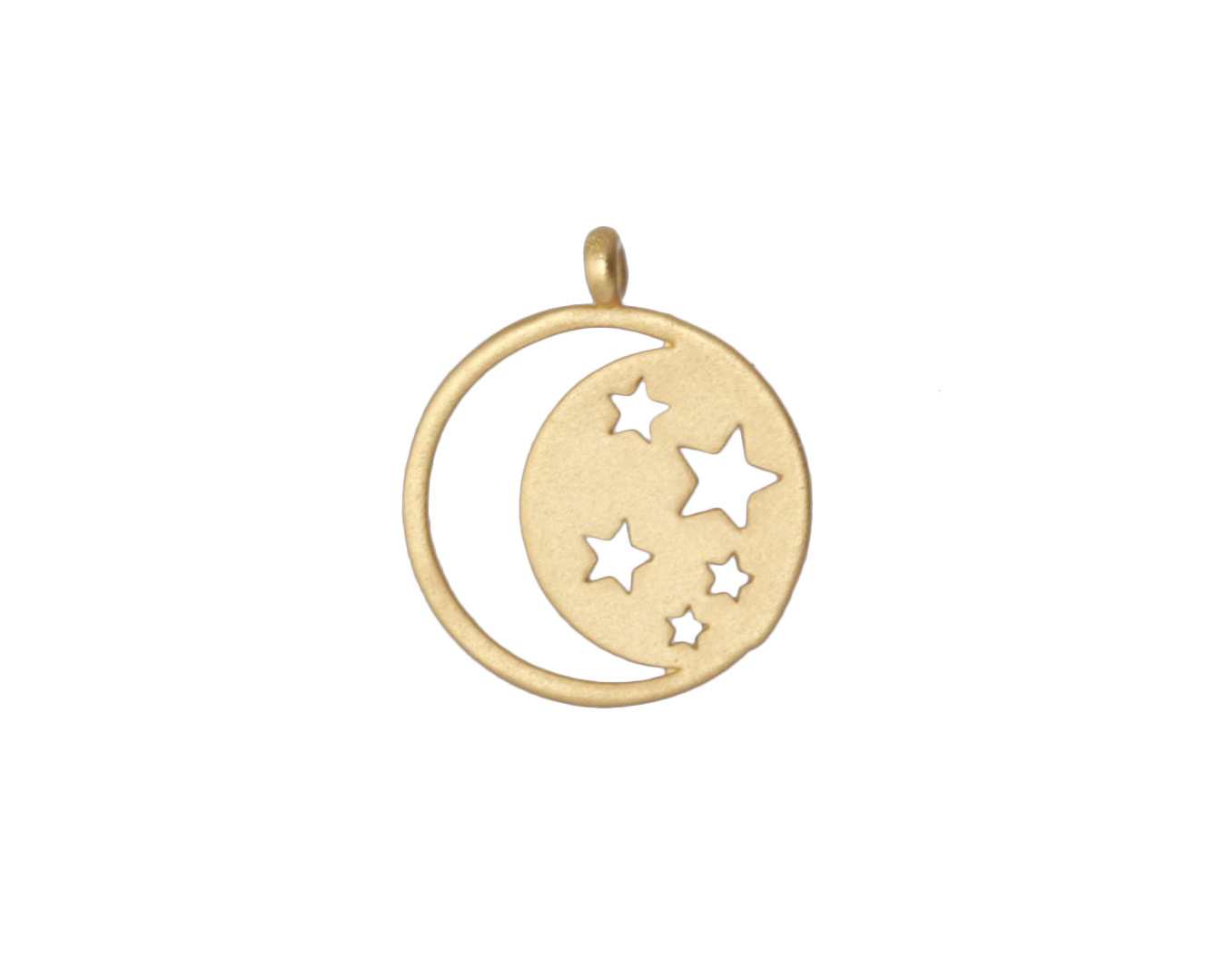 Zola Elements Matte Gold (plated) Starry Night Charm 15x18mm