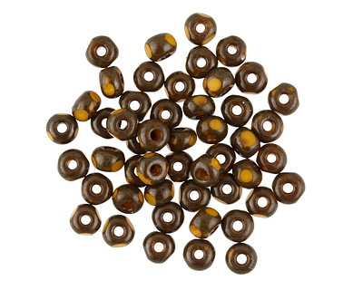 Czech Glass Sunflower Picasso Trica Beads 3x4mm