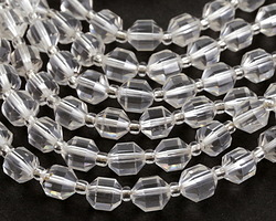 Rock Crystal Quartz (clear) Energy Tube 8x7mm