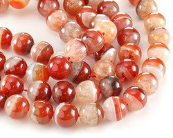 Red Line Agate Round 14mm