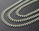 Zola Elements Robin's Egg Blue Chevron Brass Chain