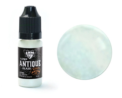 Vintaj 1 Step Iridescent Green Antique Glaze 9ml