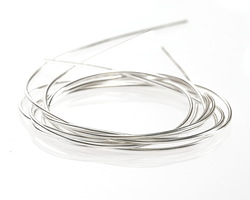 Beadalon Silver (plated) French Wire, 0.70mm, 1m/3.28ft