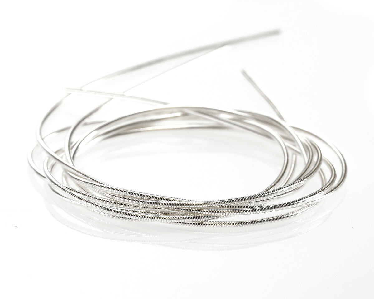 Beadalon Silver (plated) French Wire, 0.70mm, 1m/3.28ft