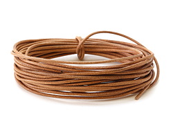 Natural Round Greek Leather Cord 1.5mm, 16 feet