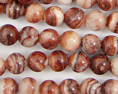 Red Zebra Jasper Round 8mm