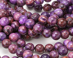 Purple Crazy Lace Agate Round 10mm