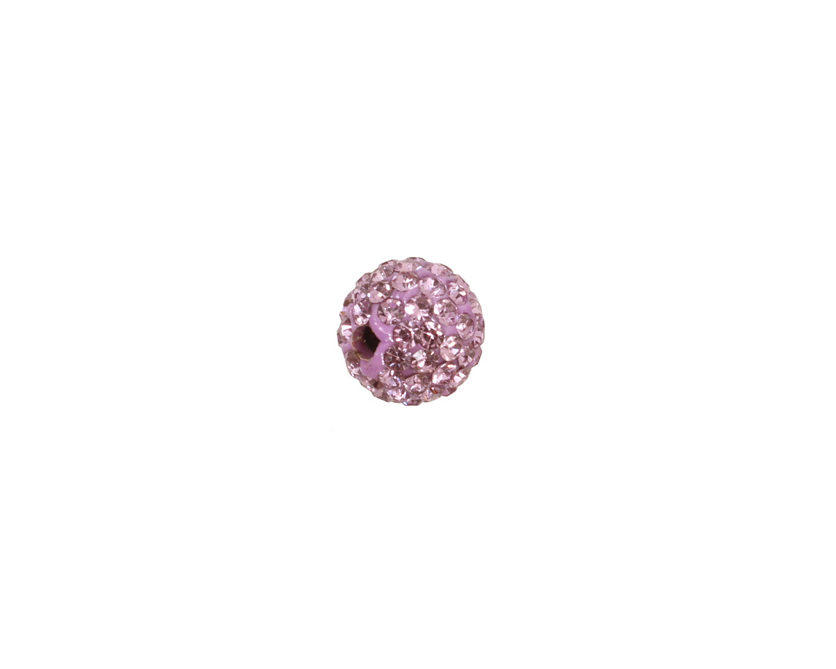 Lilac Pave Round 8mm