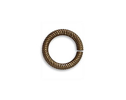 Vintaj Natural Brass Coiled Jump Ring 14.5mm