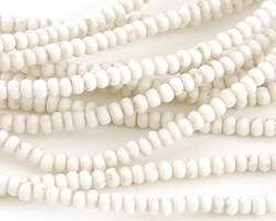 African Vanilla Glass Seed Beads 3-5x3-5mm