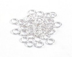 Silver (plated) Round Jump Ring 8mm, 16 gauge