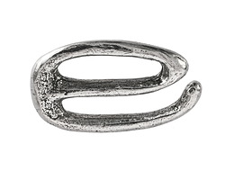 Green Girl Pewter Large Bracelet Bar E-Hook Clasp 20x33mm
