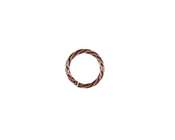 Antique Copper (plated) Twisted Jump Ring 10mm
