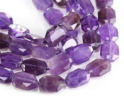 Amethyst Microfaceted Flat Slab 16x12mm