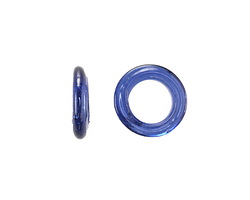 African Recycled Glass Midnight Blue Dogon Mini Ring 10-14mm