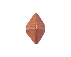 Mykonos Ceramic Iridescent Desert Rose Octahedron Bead 13x15mm