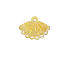 Golden Lip Shell Fan Chandelier Focal Link 20x15mm