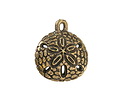 Mykonos Antique Brass (plated) Sand Dollar Focal 20mm