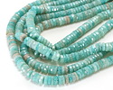 Brazil Amazonite Microfaceted Heishi 2x6mm
