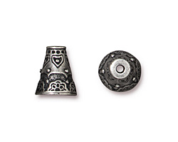 TierraCast Antiqued Pewter Flowering Cone 11x12mm