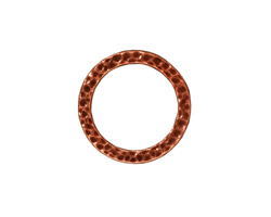 TierraCast Antique Copper (plated) Medium Hammertone Ring 13mm