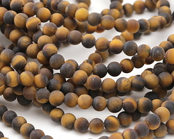 Tiger Eye (matte) Round 6mm