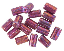 Czech Glass Gladiola Luster Tube 9x5mm