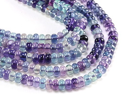 Rainbow Fluorite (A) Rondelle 4x6mm