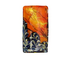 Grace Lampwork Bonfire Shimmer Kalera 26-27x38-39mm