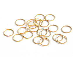 Gold (plated) Round Link 10mm