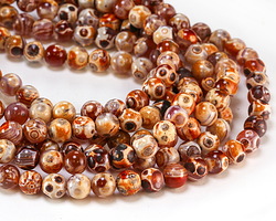 Molten Fire Agate Round 8mm